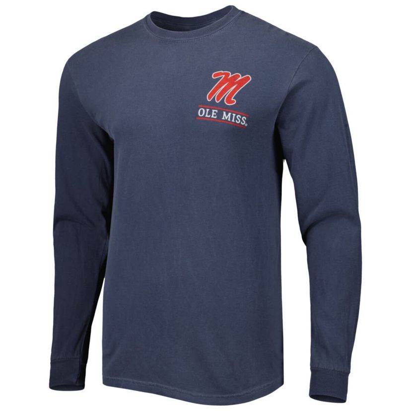 NCAA Ole Miss Rebels Circle Campus Scene Long Sleeve T-Shirt