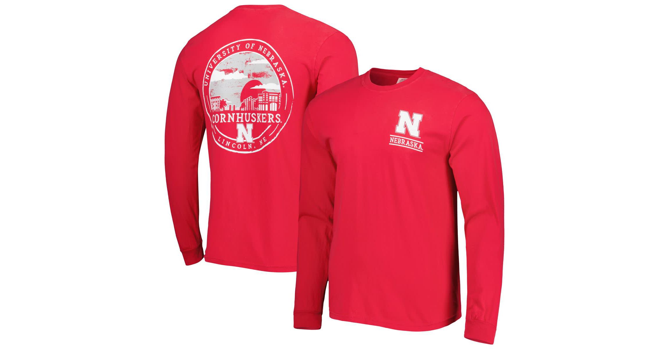 NCAA Nebraska Huskers Circle Campus Scene Long Sleeve T-Shirt