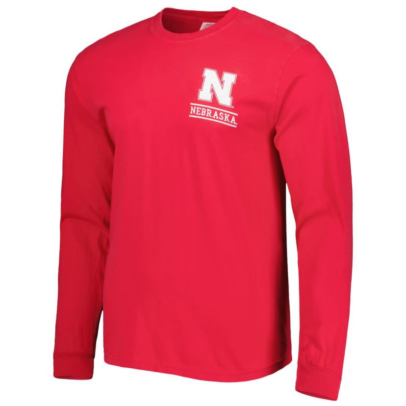 NCAA Nebraska Huskers Circle Campus Scene Long Sleeve T-Shirt