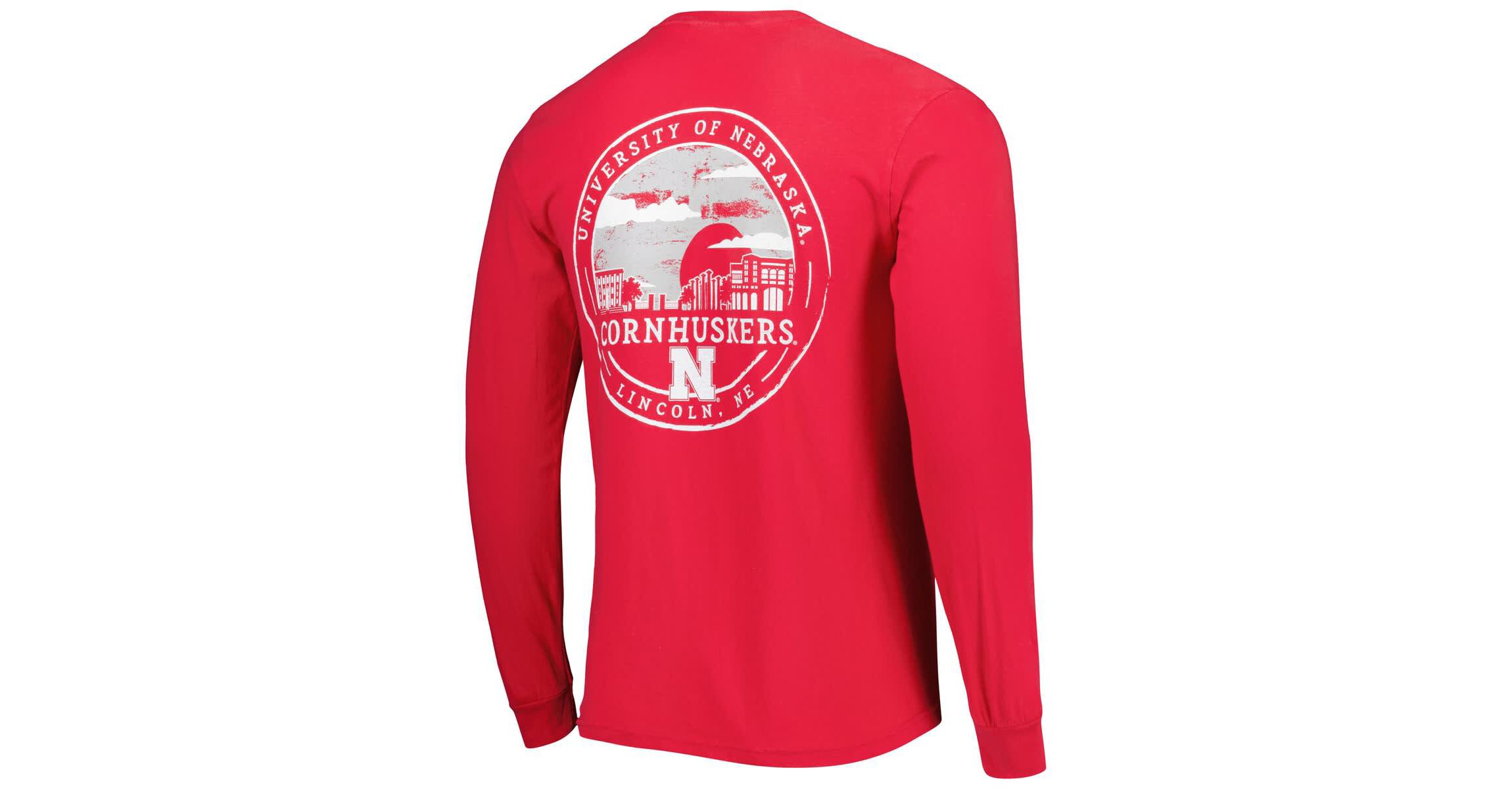 NCAA Nebraska Huskers Circle Campus Scene Long Sleeve T-Shirt