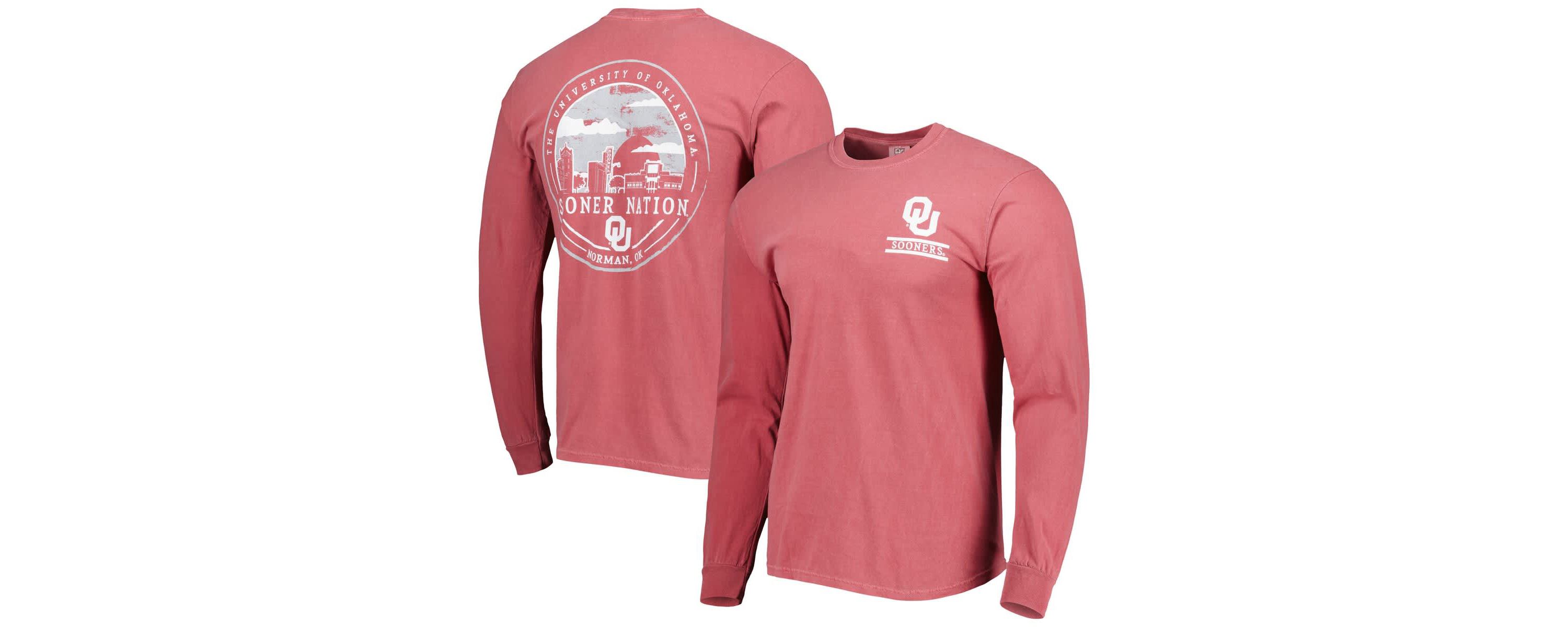 NCAA Oklahoma Sooners Circle Campus Scene Long Sleeve T-Shirt