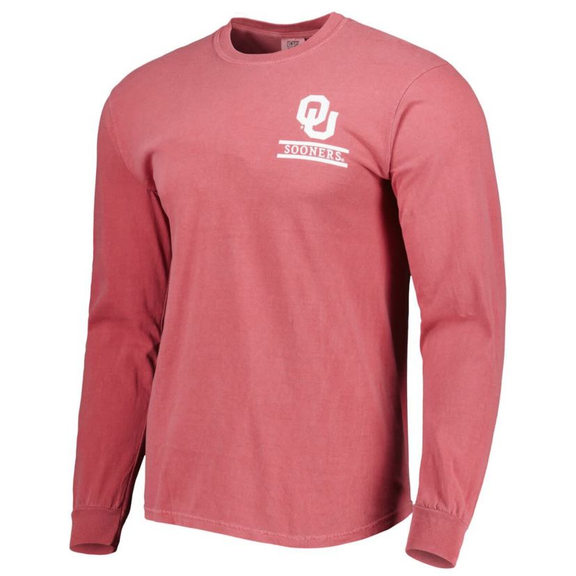 NCAA Oklahoma Sooners Circle Campus Scene Long Sleeve T-Shirt