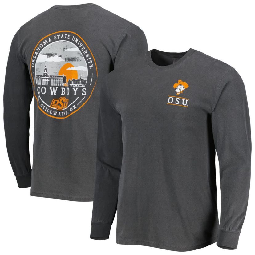 NCAA Oklahoma State Cowboys Circle Campus Scene Long Sleeve T-Shirt