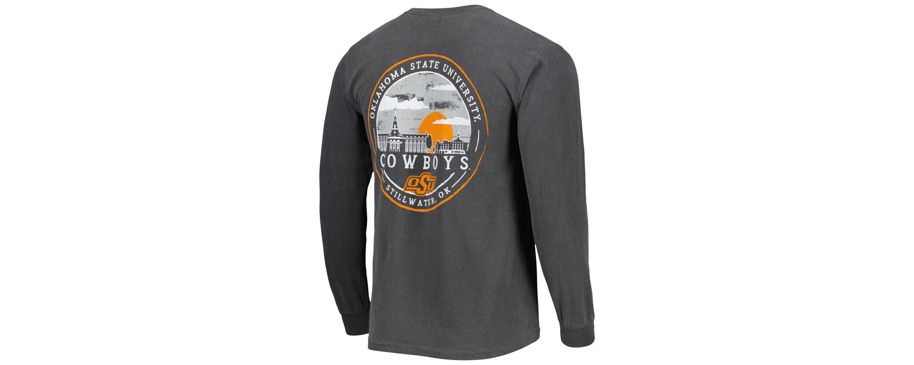 NCAA Oklahoma State Cowboys Circle Campus Scene Long Sleeve T-Shirt