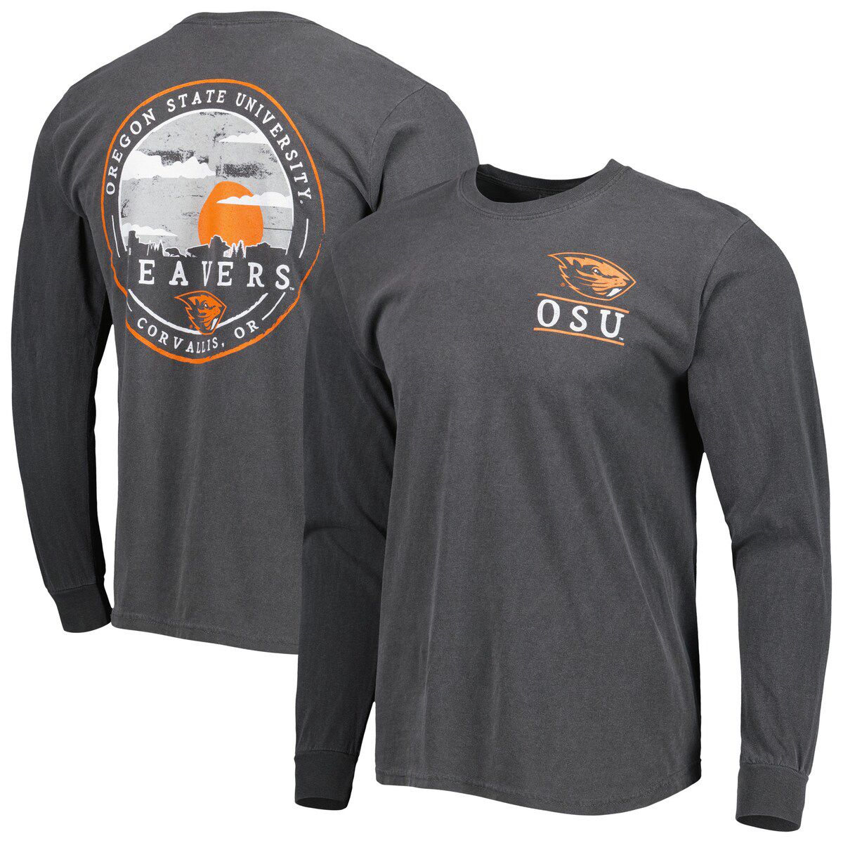 NCAA Oregon State Beavers Circle Campus Scene Long Sleeve T-Shirt