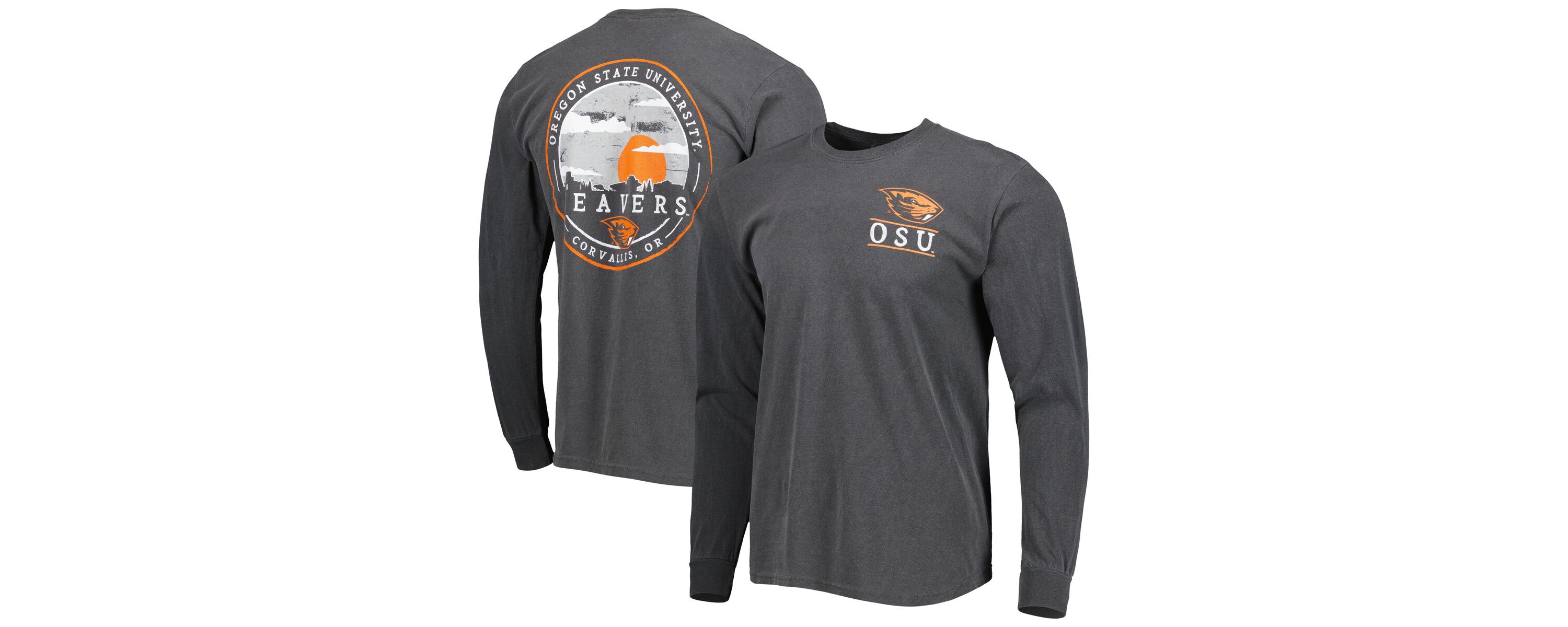 NCAA Oregon State Beavers Circle Campus Scene Long Sleeve T-Shirt