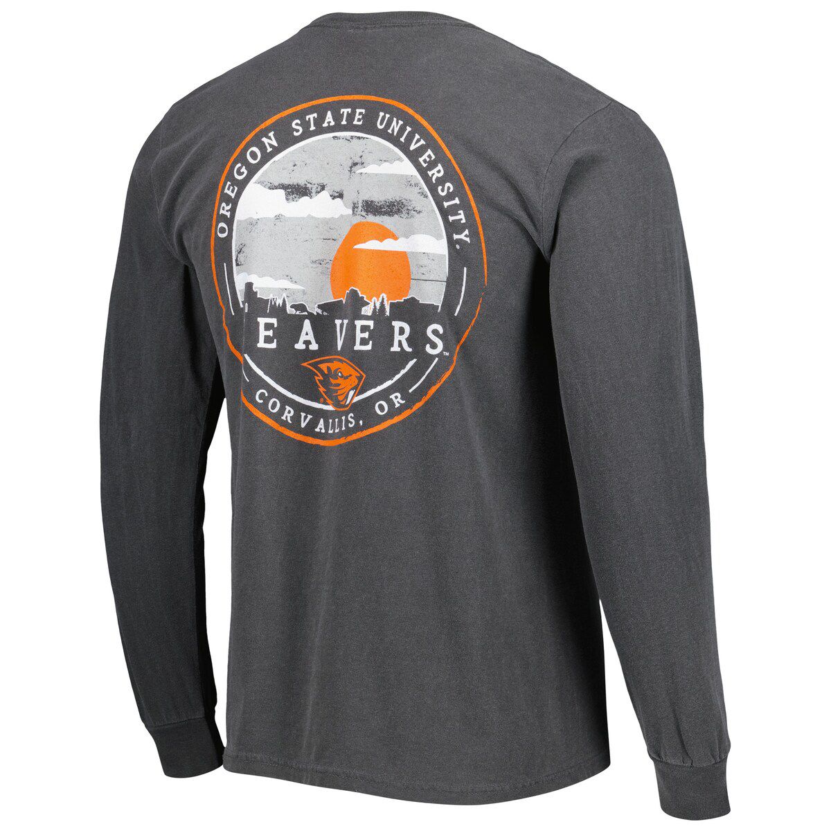 NCAA Oregon State Beavers Circle Campus Scene Long Sleeve T-Shirt