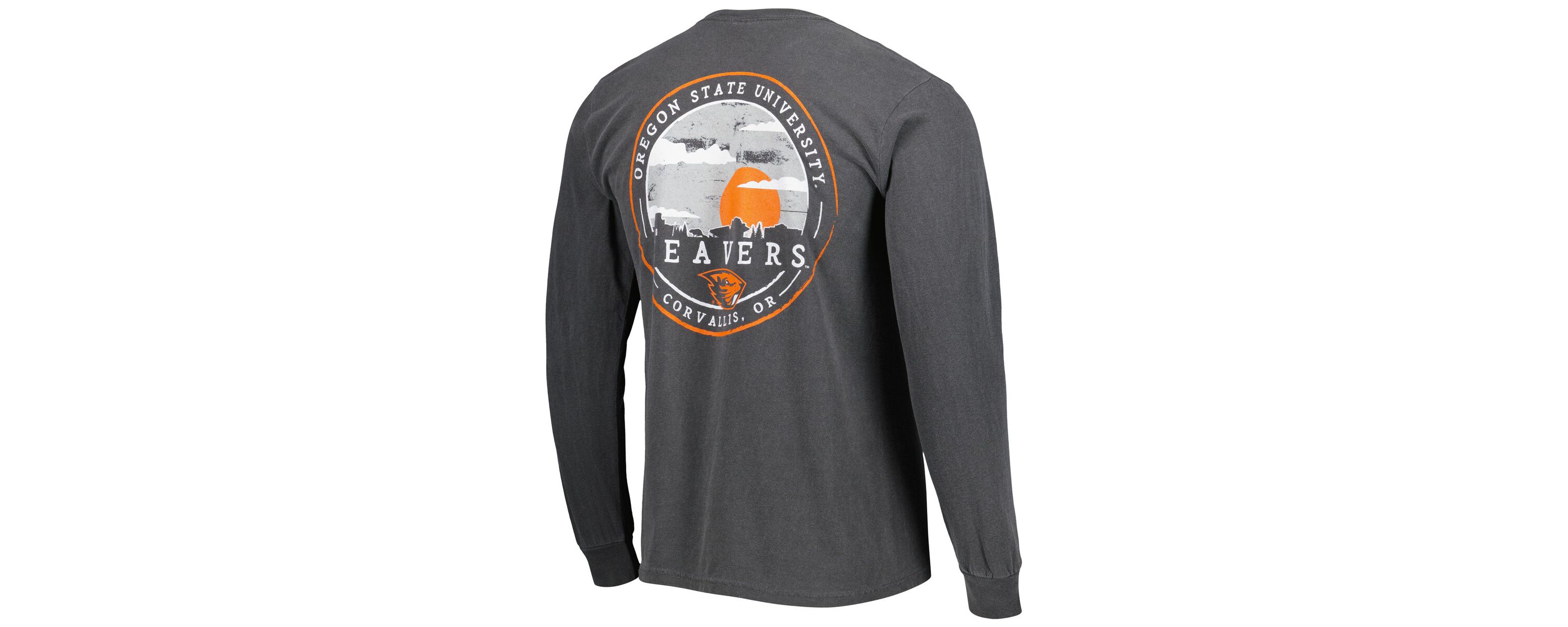 NCAA Oregon State Beavers Circle Campus Scene Long Sleeve T-Shirt