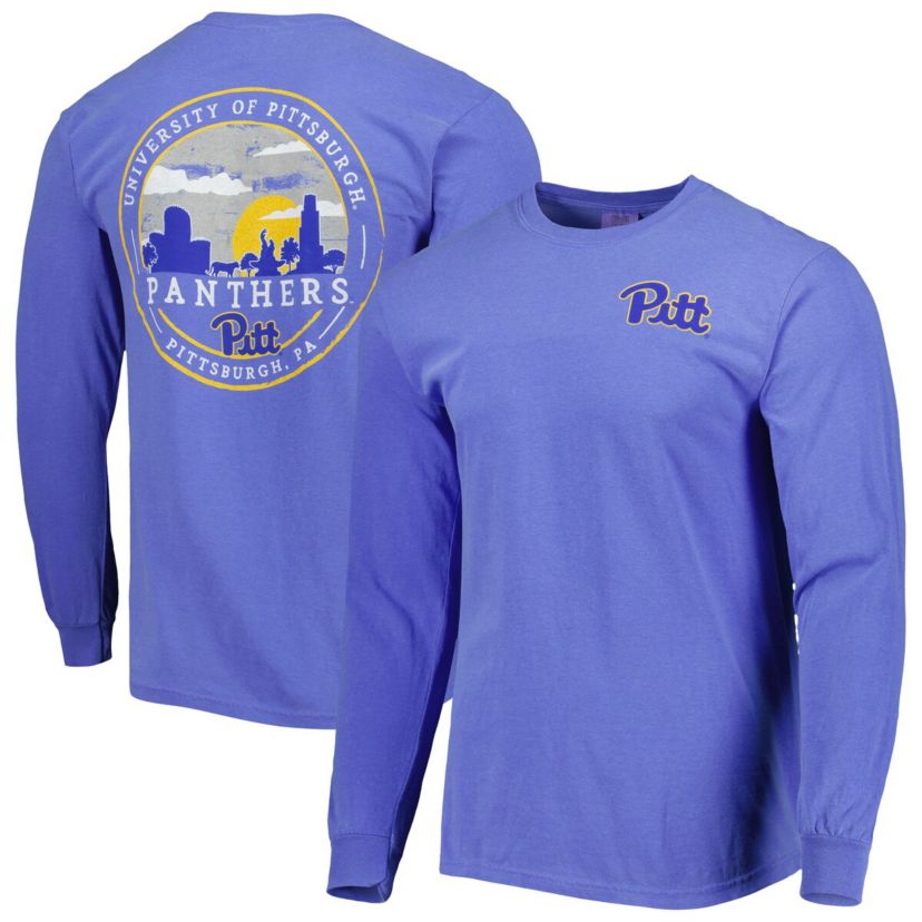NCAA Pitt Panthers Circle Campus Scene Long Sleeve T-Shirt