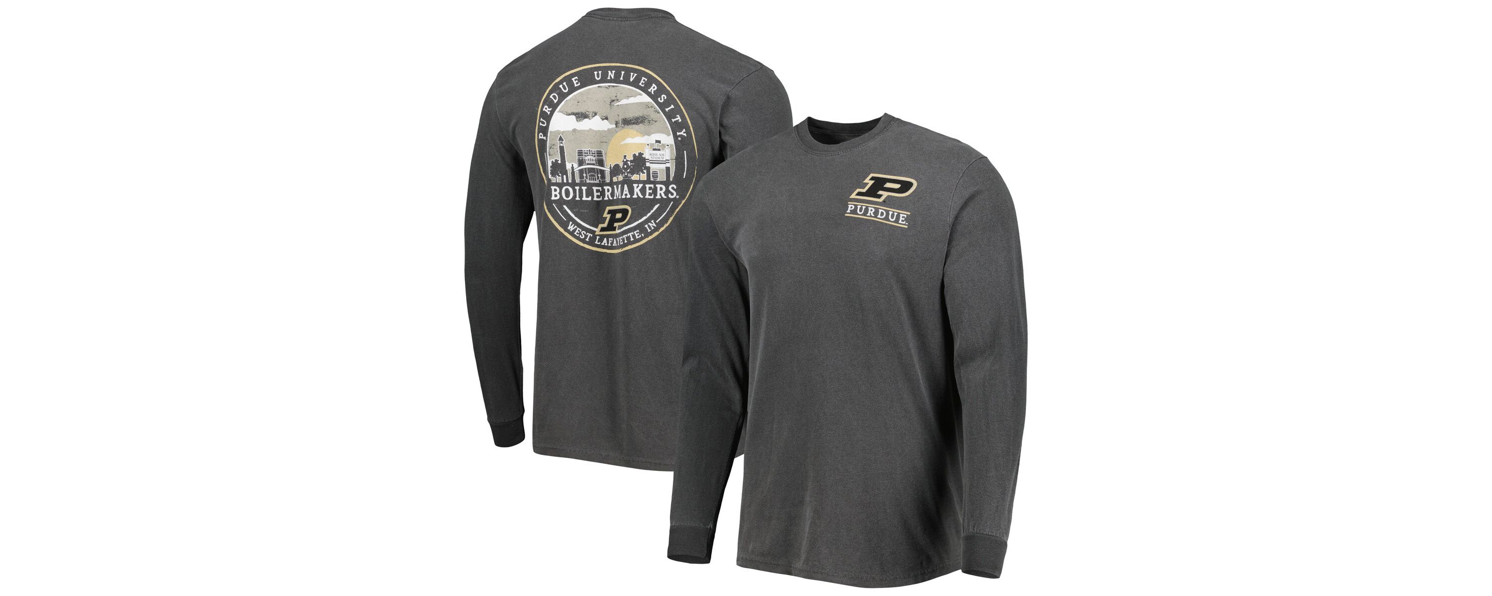 NCAA Purdue Boilermakers Circle Campus Scene Long Sleeve T-Shirt
