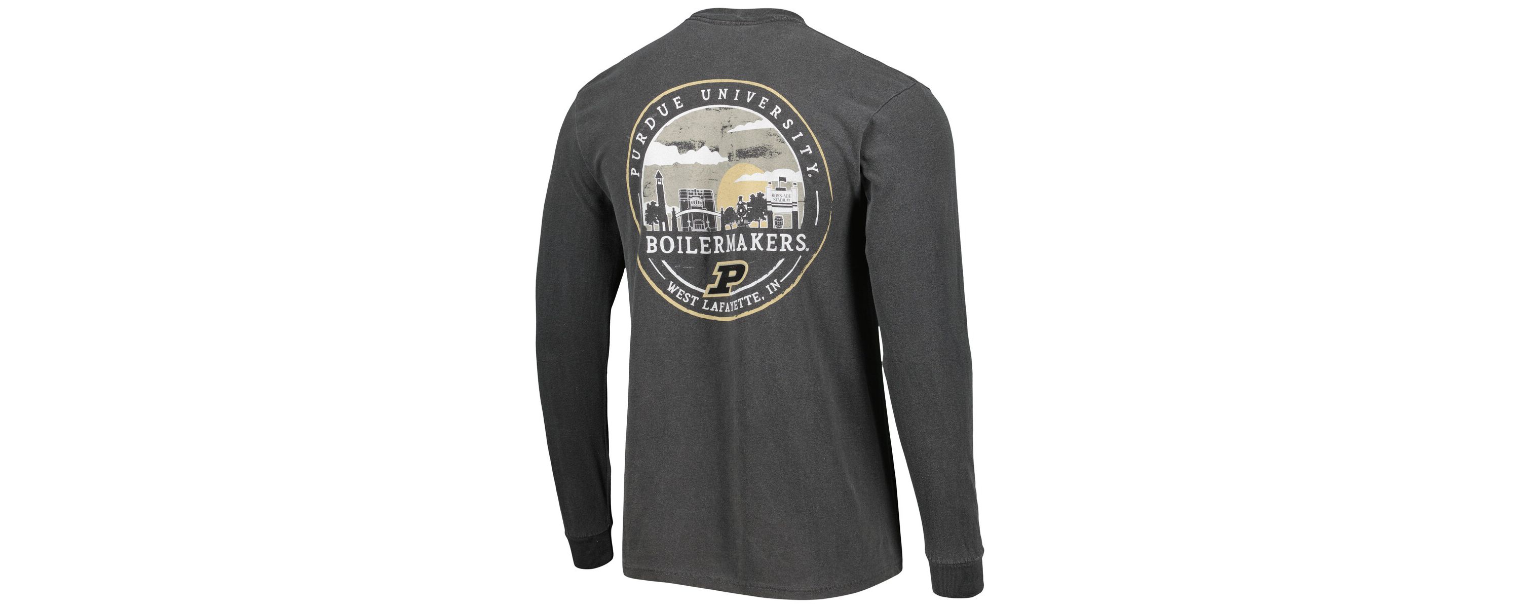 NCAA Purdue Boilermakers Circle Campus Scene Long Sleeve T-Shirt