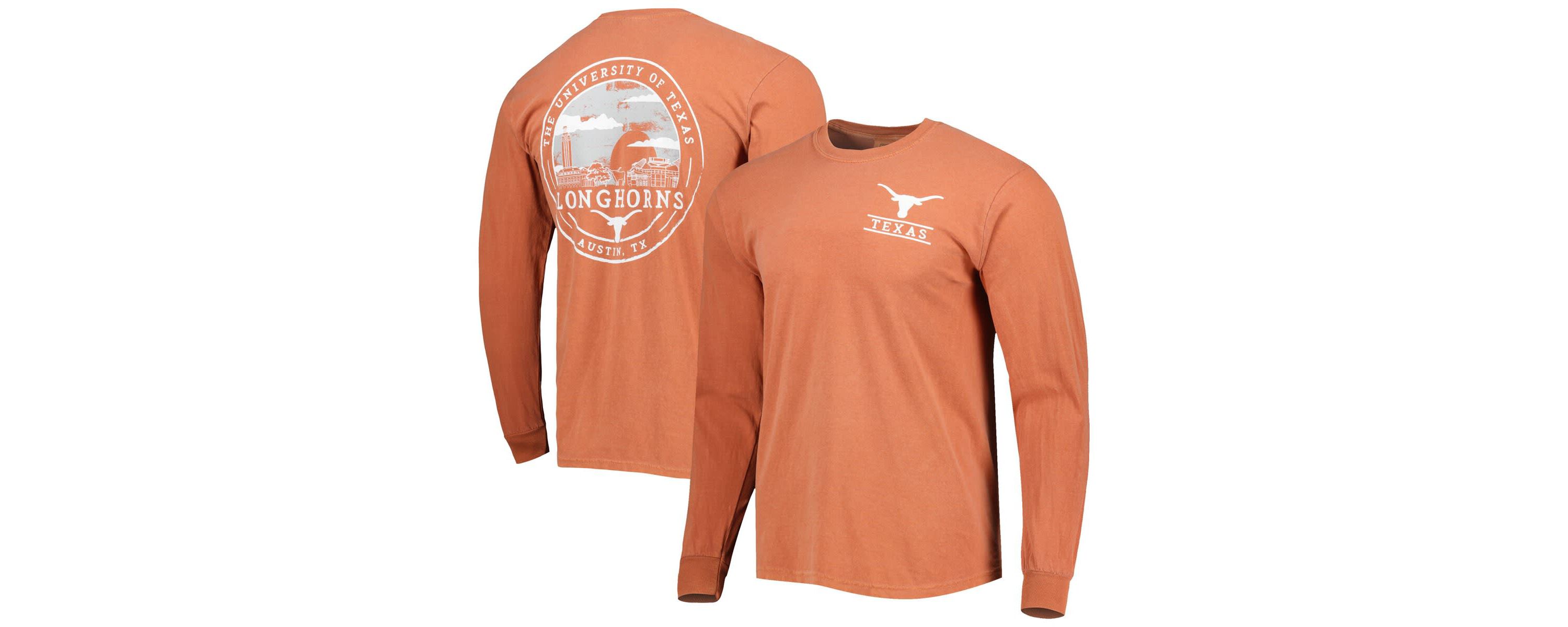 NCAA Texas Texas Longhorns Circle Campus Scene Long Sleeve T-Shirt