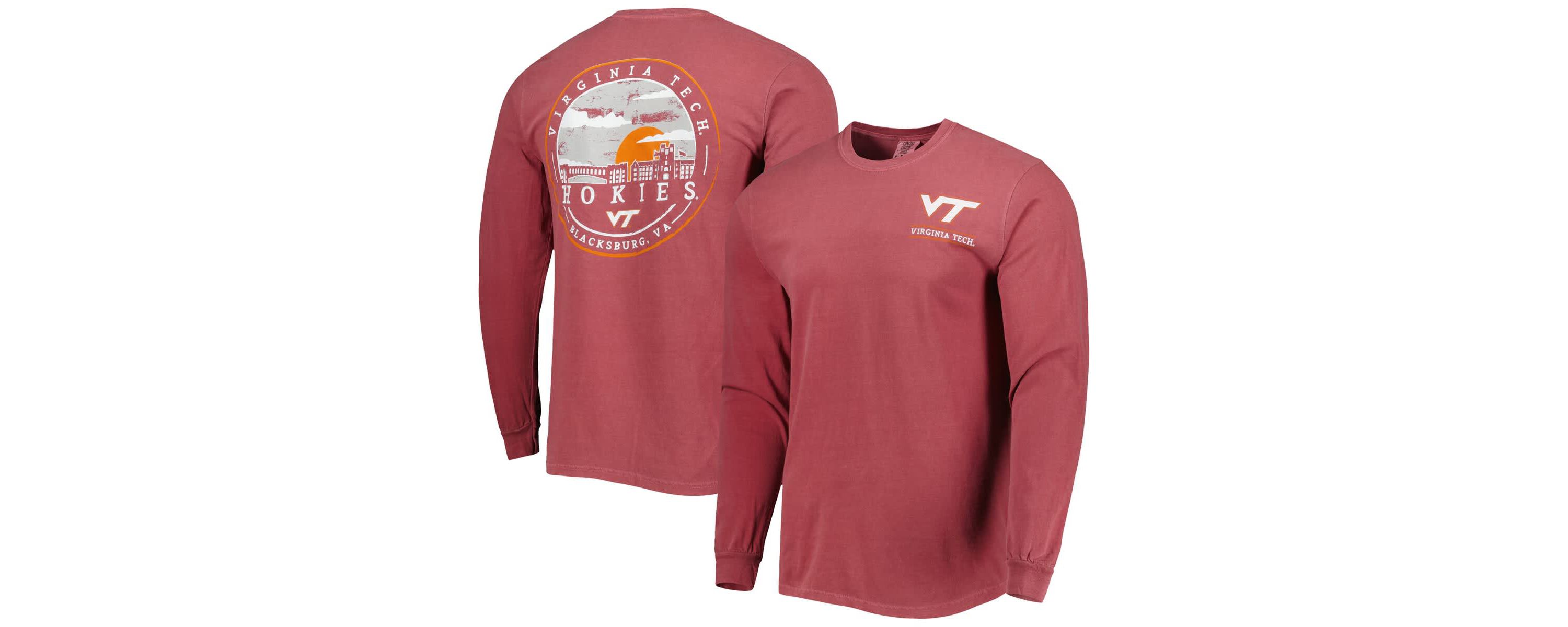 NCAA Virginia Tech Hokies Circle Campus Scene Long Sleeve T-Shirt