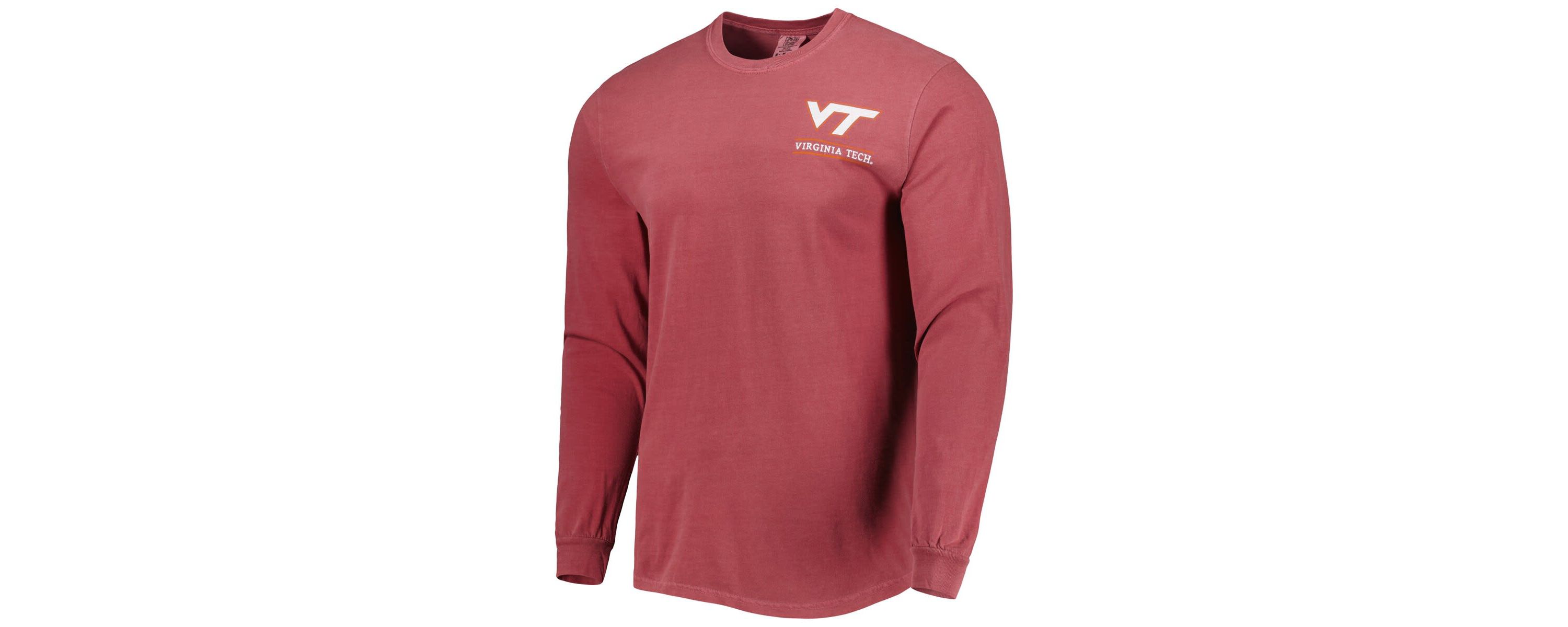 NCAA Virginia Tech Hokies Circle Campus Scene Long Sleeve T-Shirt