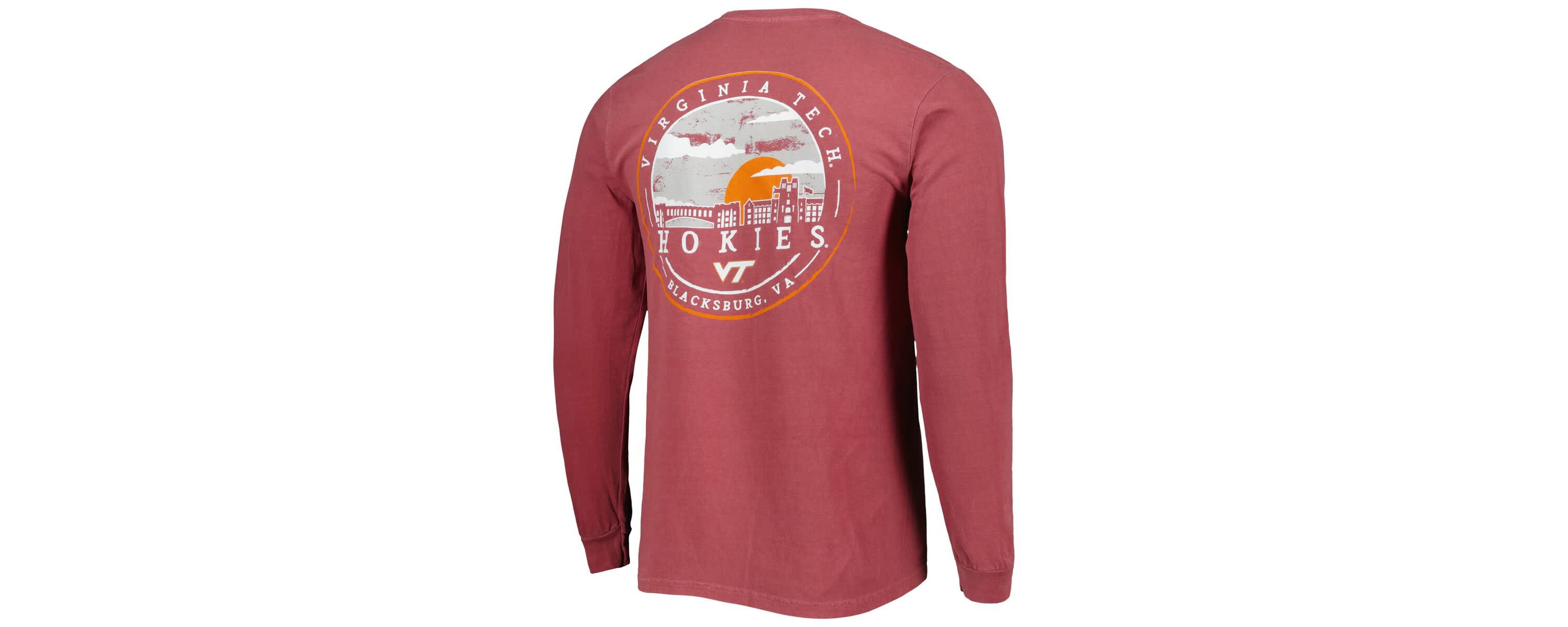 NCAA Virginia Tech Hokies Circle Campus Scene Long Sleeve T-Shirt