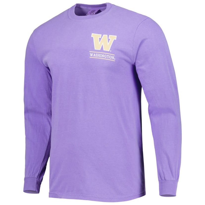 NCAA Washington Huskies Circle Campus Scene Long Sleeve T-Shirt
