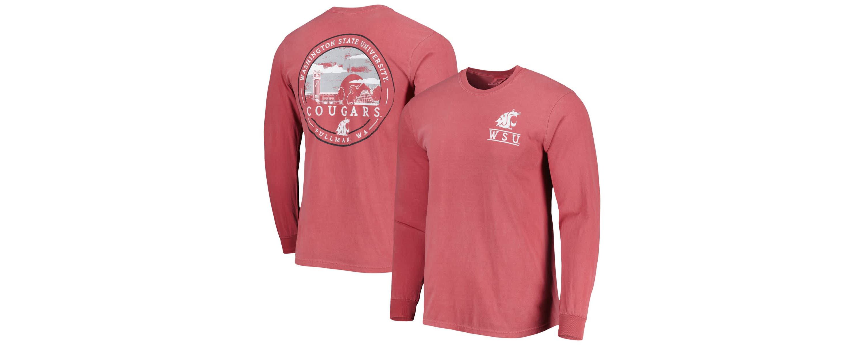 NCAA Washington State Cougars Circle Campus Scene Long Sleeve T-Shirt