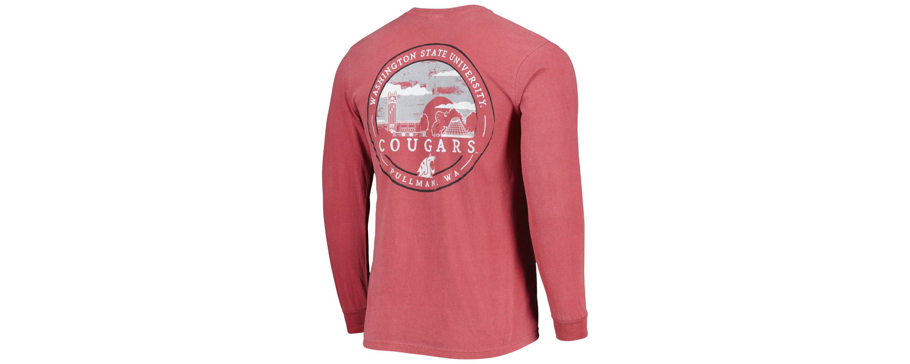 NCAA Washington State Cougars Circle Campus Scene Long Sleeve T-Shirt