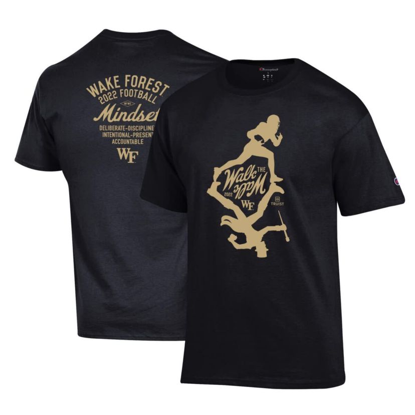 NCAA Wake Forest Demon Deacons 2022 Football Walk the Walk T-Shirt