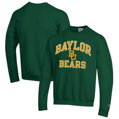 Champion Men's NCAA Baylor Bears High Motor Pullover Sweatshirt, Green, 2XL