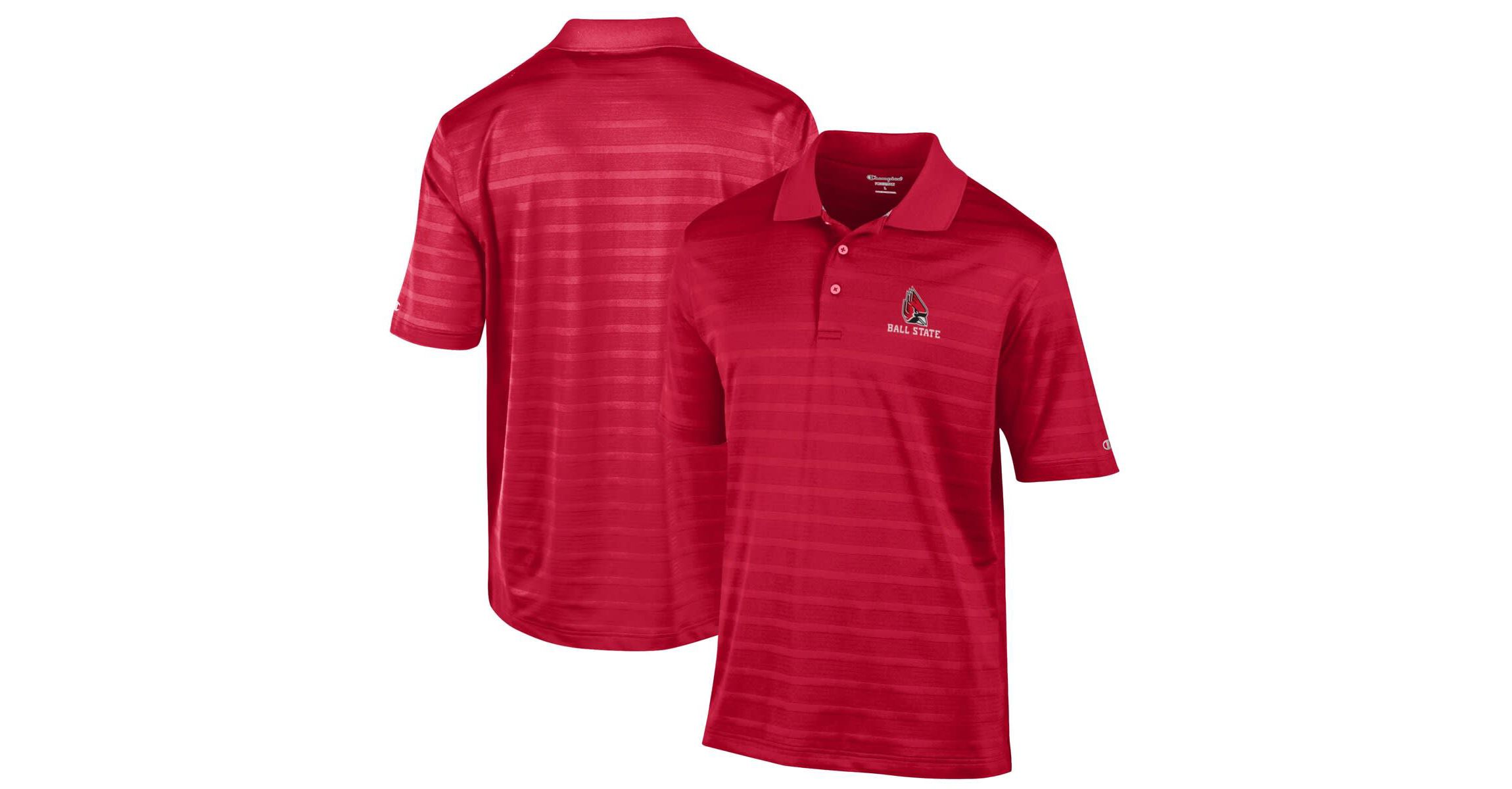 NCAA Ball State Cardinals Relaxed Fit Textured Solid Polo