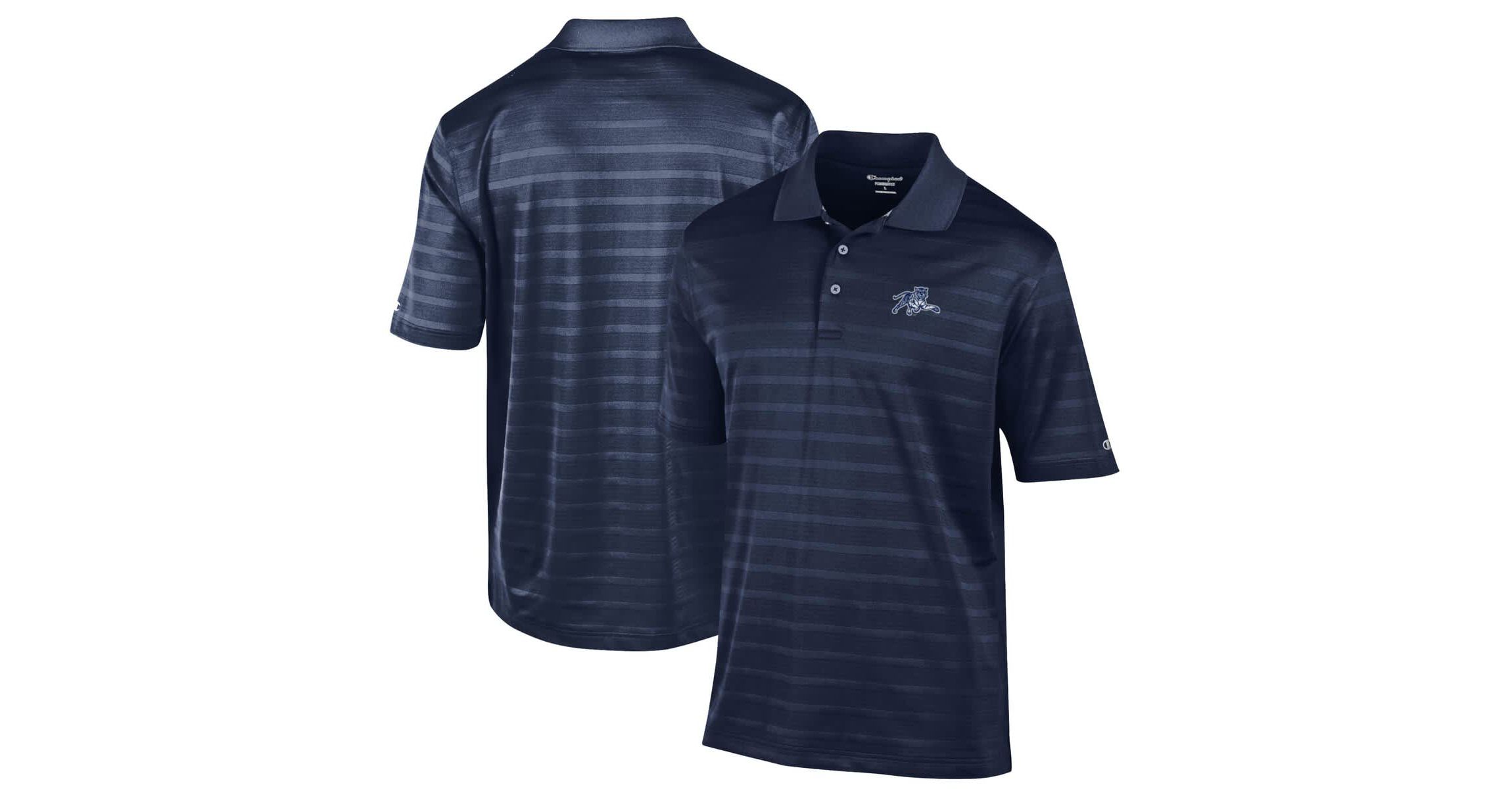 NCAA Jackson State Tigers Relaxed Fit Textured Solid Polo