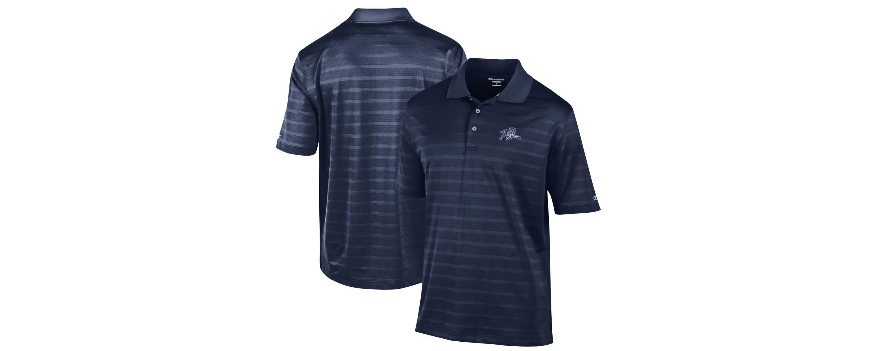 NCAA Jackson State Tigers Relaxed Fit Textured Solid Polo