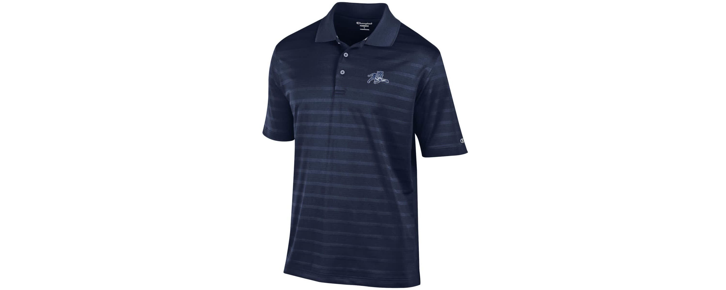 NCAA Jackson State Tigers Relaxed Fit Textured Solid Polo