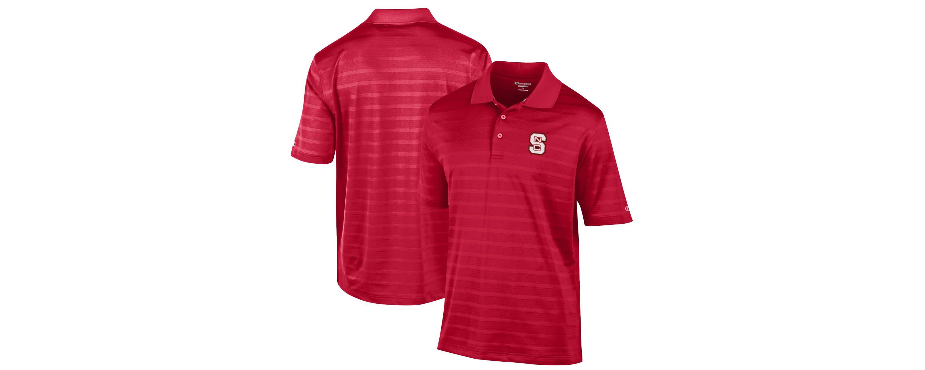 NCAA NC State Wolfpack Relaxed Fit Textured Solid Polo