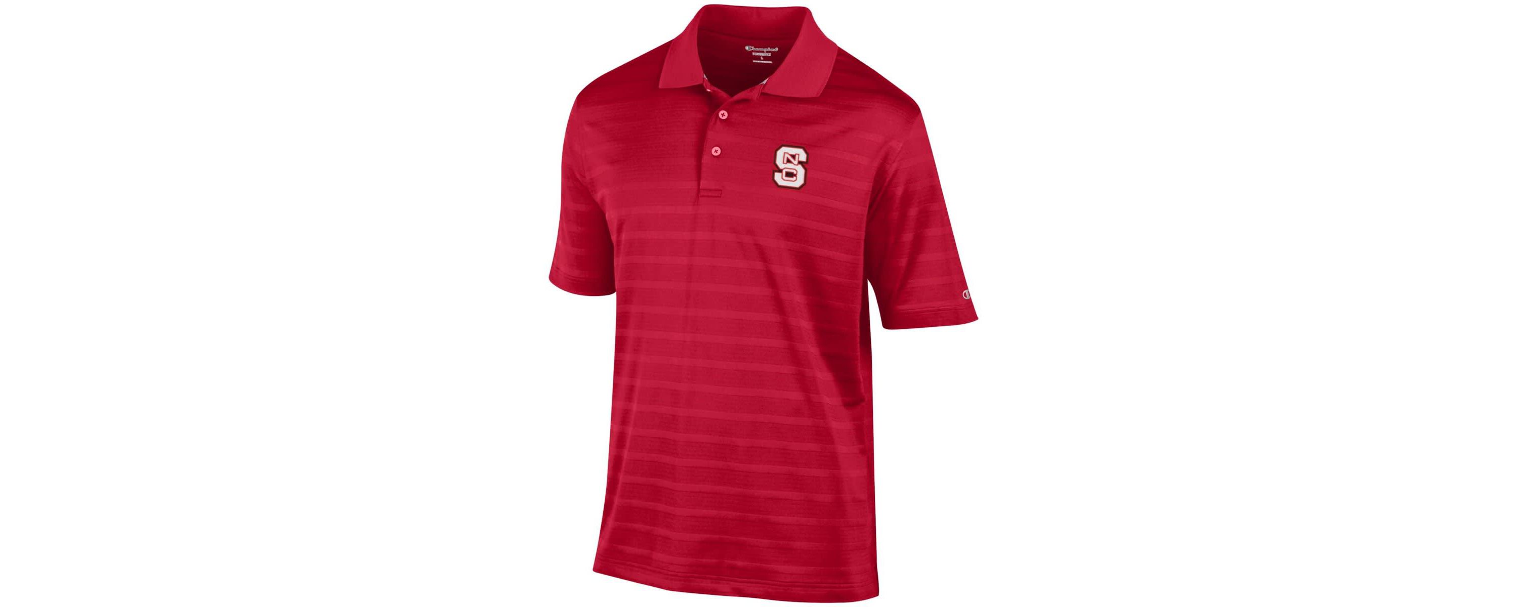 NCAA NC State Wolfpack Relaxed Fit Textured Solid Polo