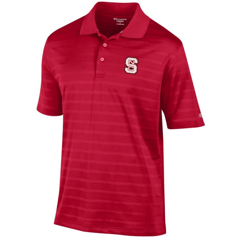 NCAA NC State Wolfpack Relaxed Fit Textured Solid Polo