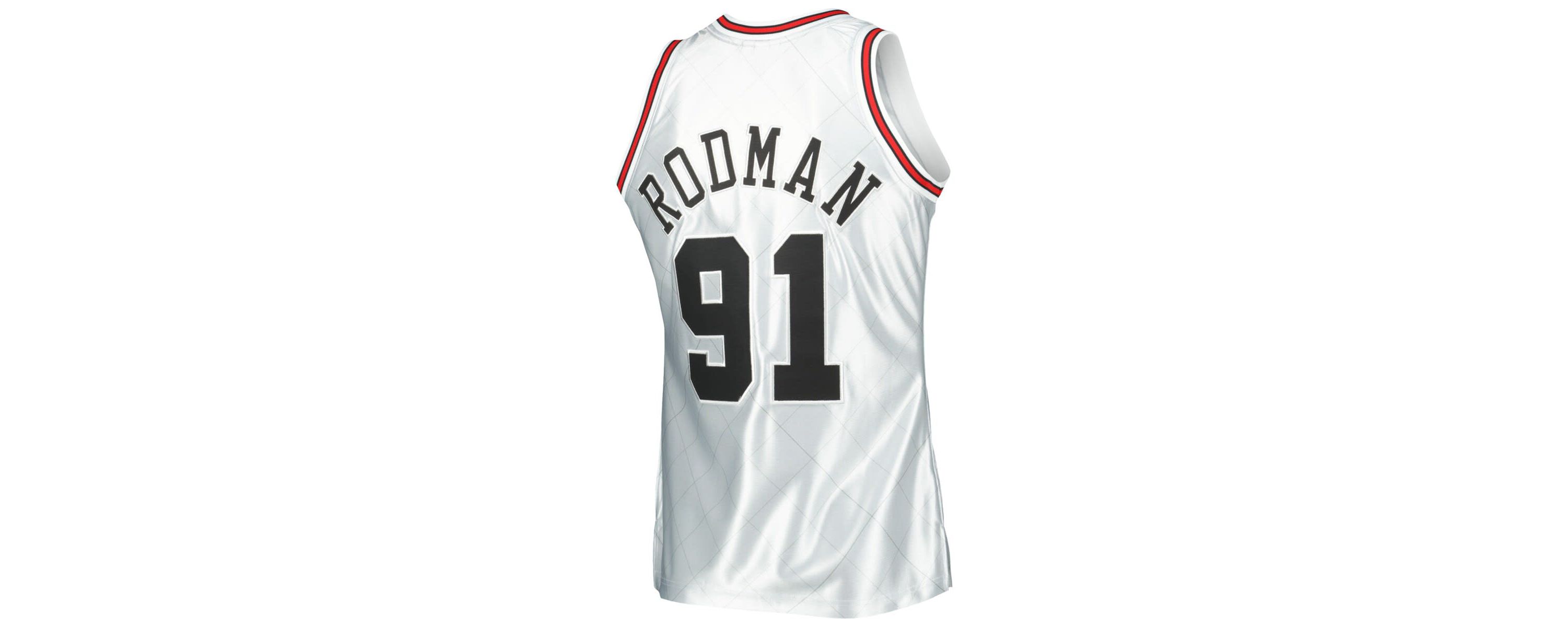 NBA Dennis Rodman Chicago Bulls 1997/98 Hardwood Classics 75th Anniversary Swingman Jersey
