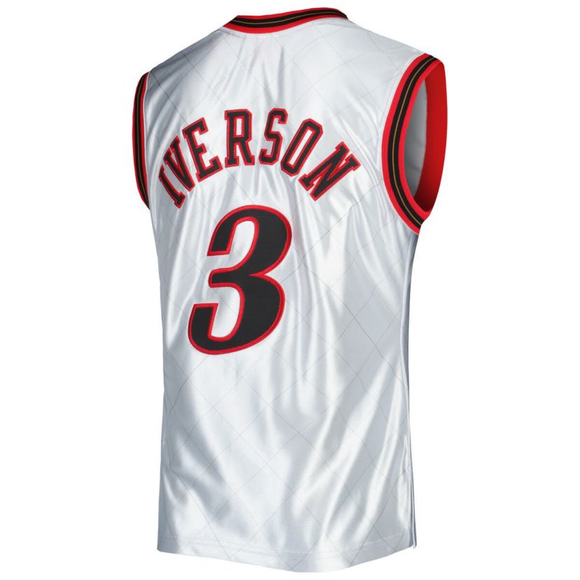 NBA Allen Iverson Philadelphia 76ers 2000/01 Hardwood Classics 75th Anniversary Swingman Jersey