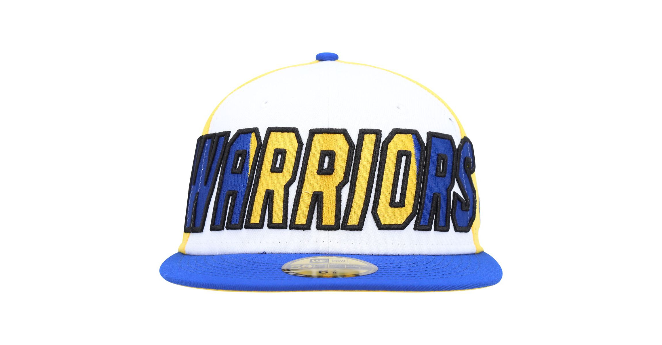 NBA White/Royal Golden State Warriors Back Half 9FIFTY Fitted Hat