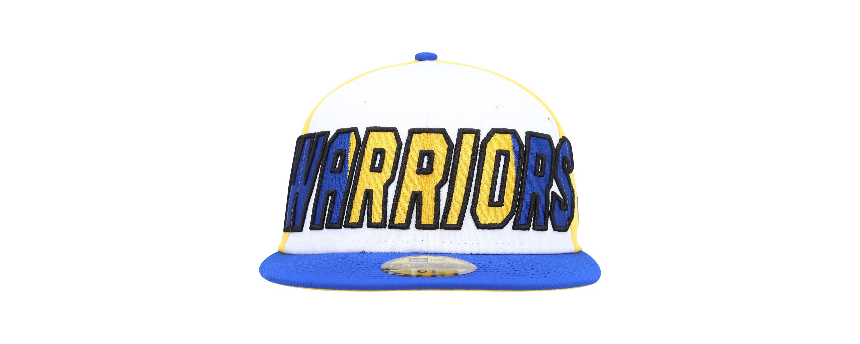 NBA White/Royal Golden State Warriors Back Half 9FIFTY Fitted Hat