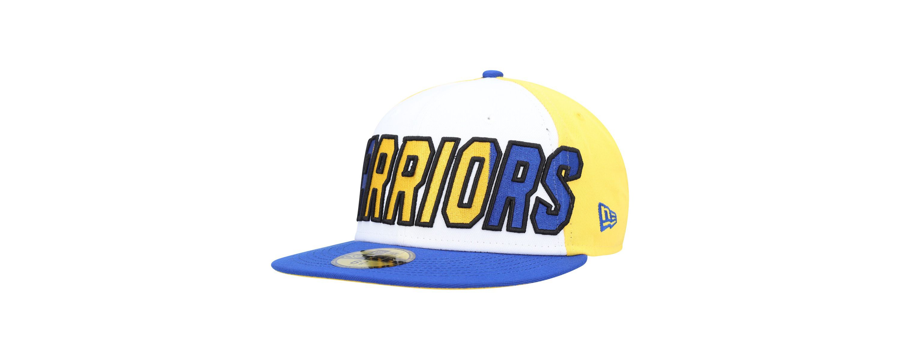 NBA White/Royal Golden State Warriors Back Half 9FIFTY Fitted Hat
