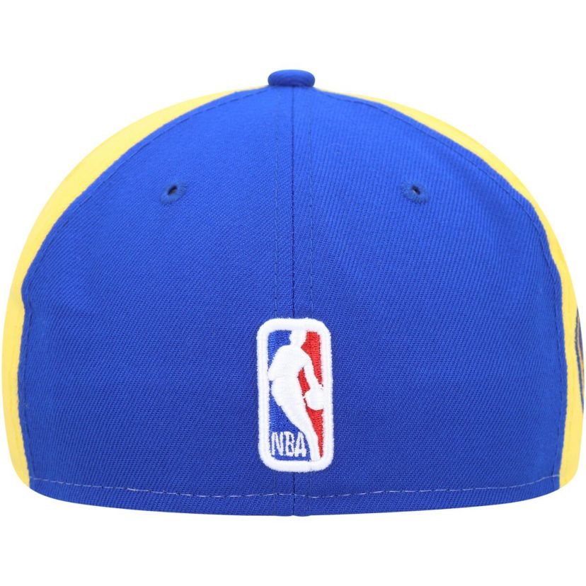 NBA White/Royal Golden State Warriors Back Half 9FIFTY Fitted Hat