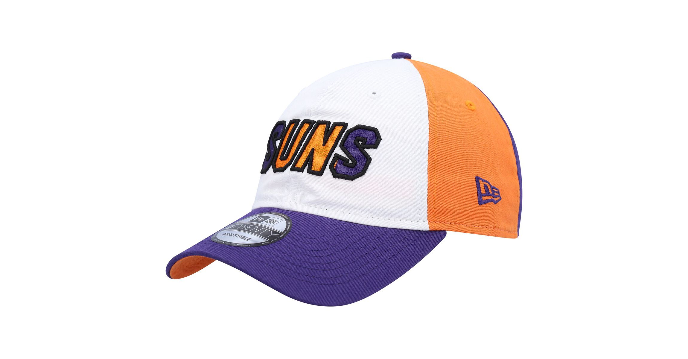 NBA White/Purple Phoenix Suns Back Half 9TWENTY Adjustable Hat
