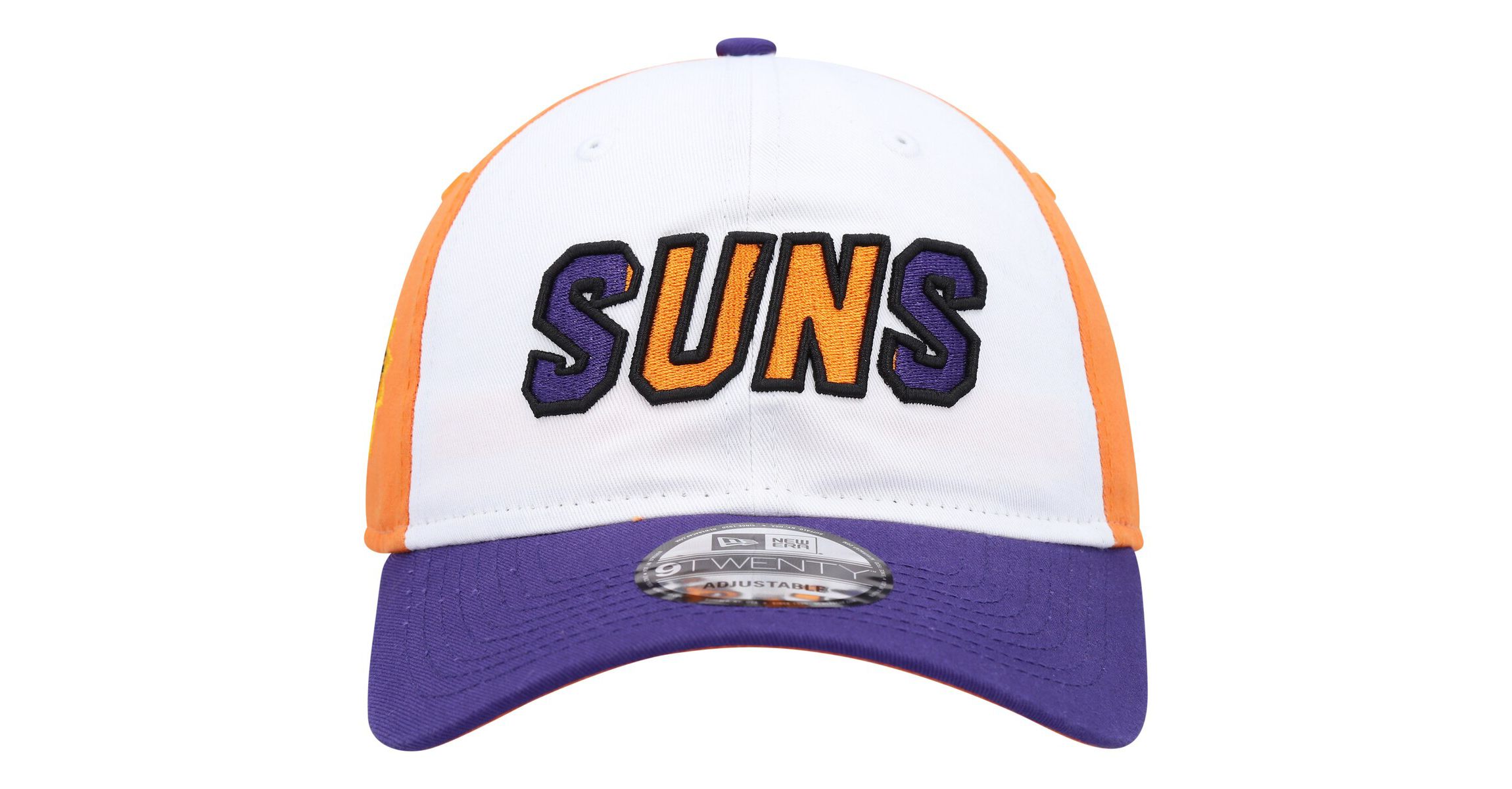 NBA White/Purple Phoenix Suns Back Half 9TWENTY Adjustable Hat