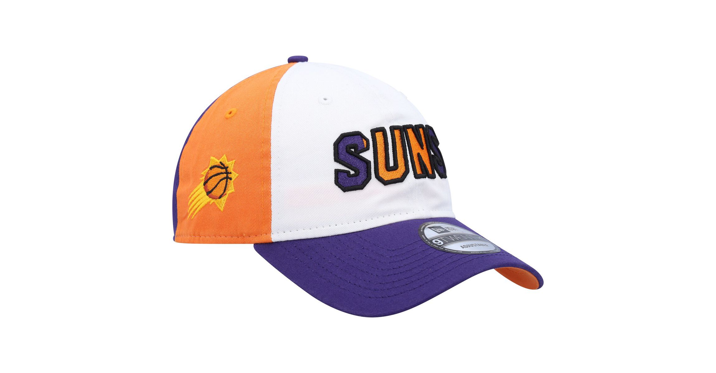 NBA White/Purple Phoenix Suns Back Half 9TWENTY Adjustable Hat