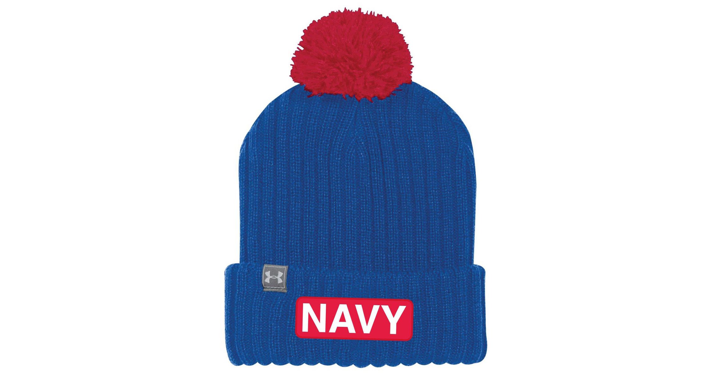 Navy Midshipmen NCAA Under Armour Midshipmen 2022 Special Games NASA Cuffed Knit Hat with Pom