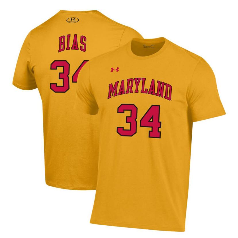 NCAA Under Armour Maryland Terrapins Len Bias Performance T-Shirt