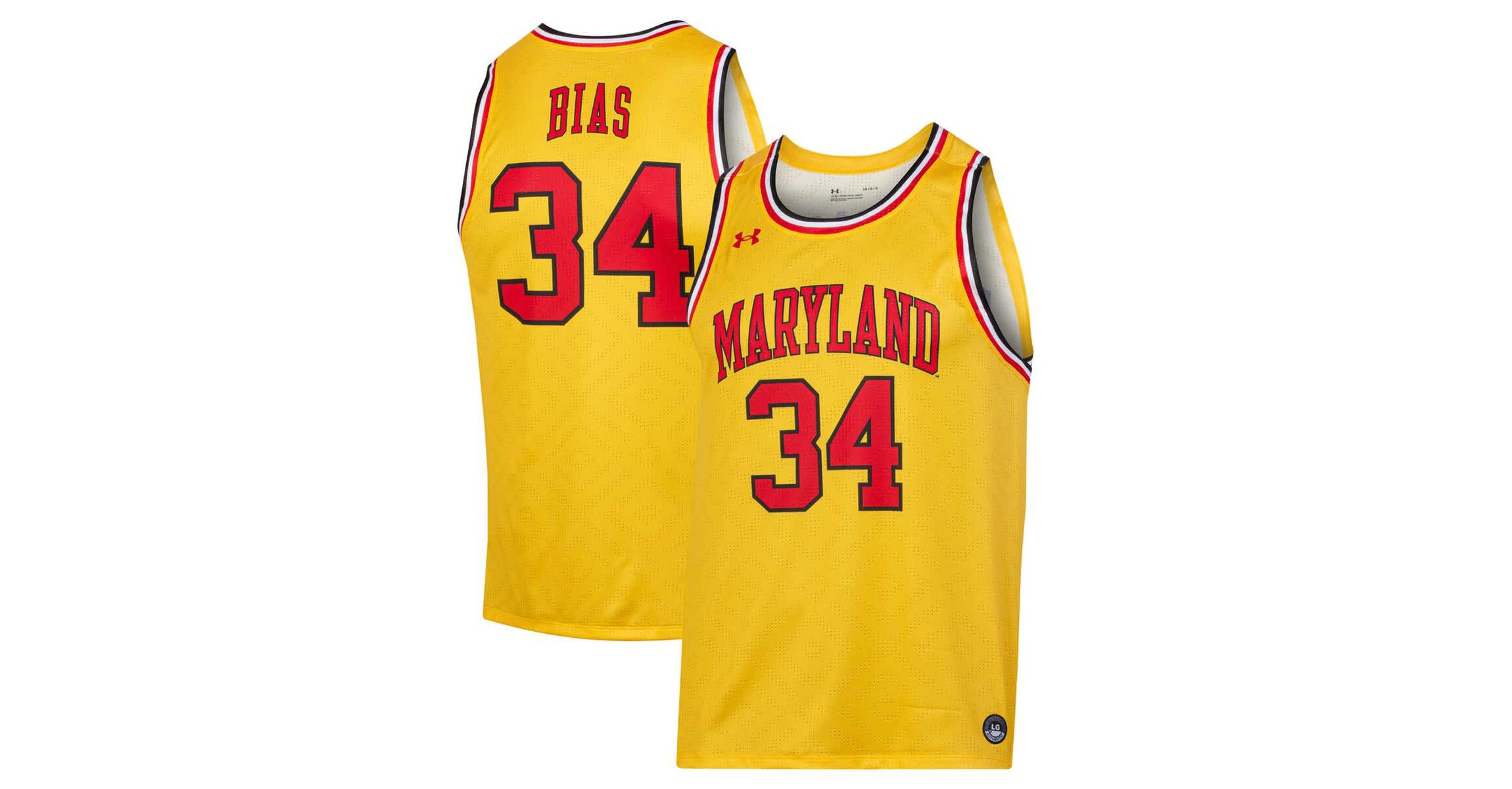 NCAA Under Armour Len Bias Maryland Terrapins Replica Player Jersey