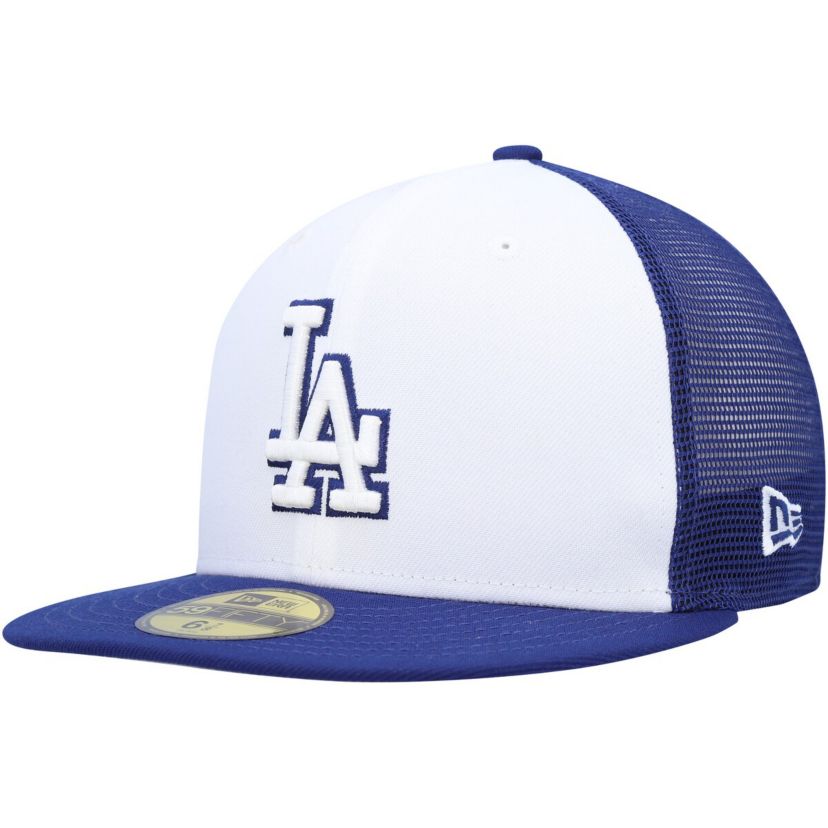 MLB White/Royal Los Angeles Dodgers 2023 On-Field Batting Practice 59FIFTY Fitted Hat