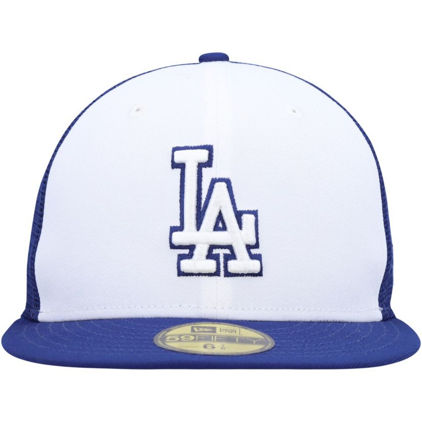 MLB White/Royal Los Angeles Dodgers 2023 On-Field Batting Practice 59FIFTY Fitted Hat