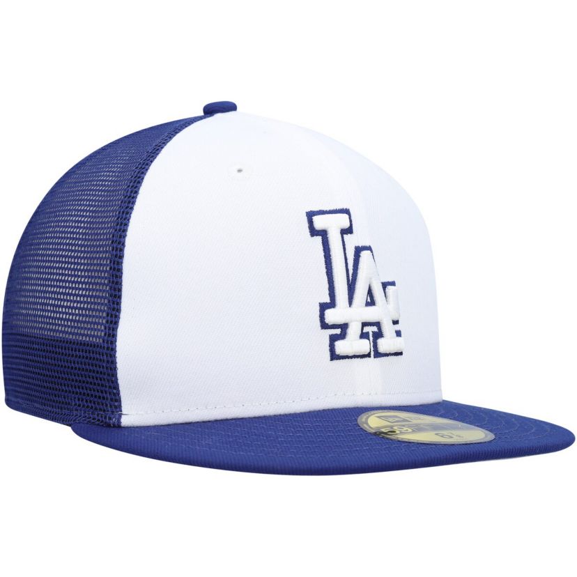 MLB White/Royal Los Angeles Dodgers 2023 On-Field Batting Practice 59FIFTY Fitted Hat