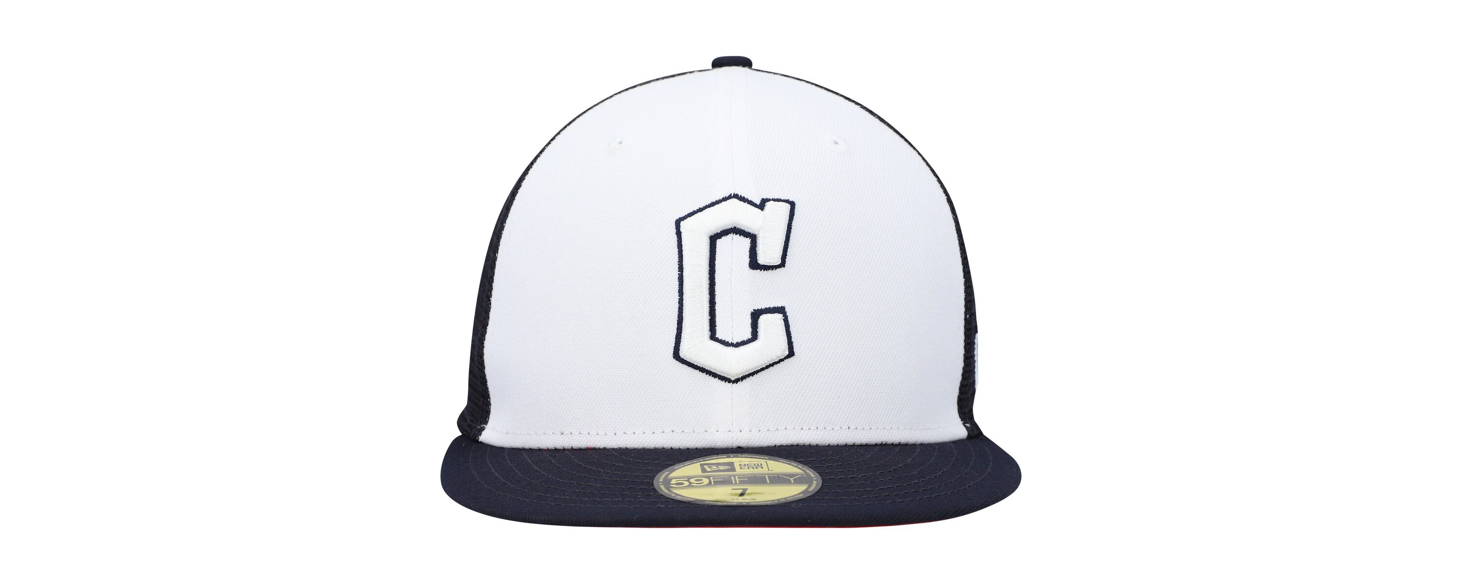 MLB White/Navy Cleveland Guardians 2023 On-Field Batting Practice 59FIFTY Fitted Hat