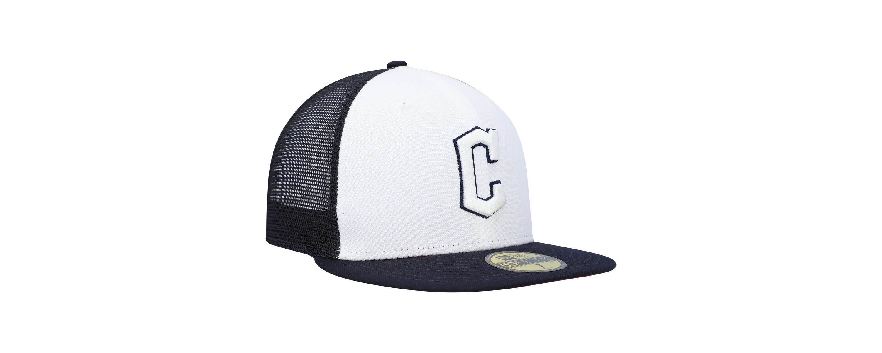 MLB White/Navy Cleveland Guardians 2023 On-Field Batting Practice 59FIFTY Fitted Hat