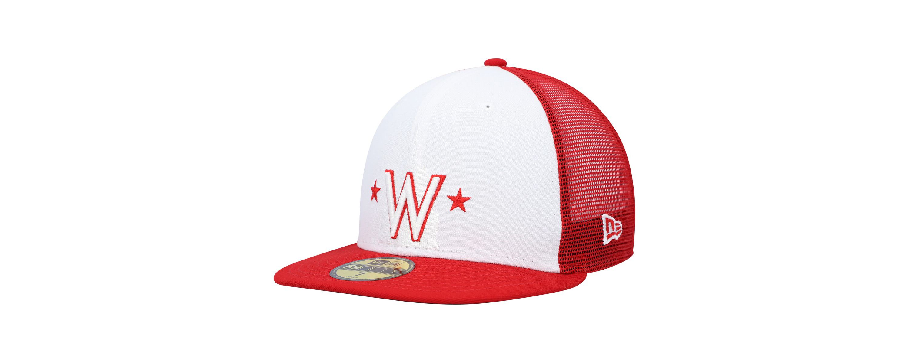 MLB White/Red Washington Nationals 2023 On-Field Batting Practice 59FIFTY Fitted Hat