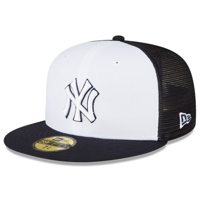 MLB White/Navy New York Yankees 2023 On-Field Batting Practice 59FIFTY Fitted Hat